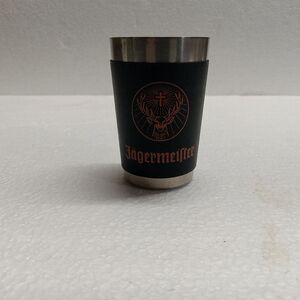 Leather Wrapped Metal JAGERMEISTER Shot Glass Logo & Stag